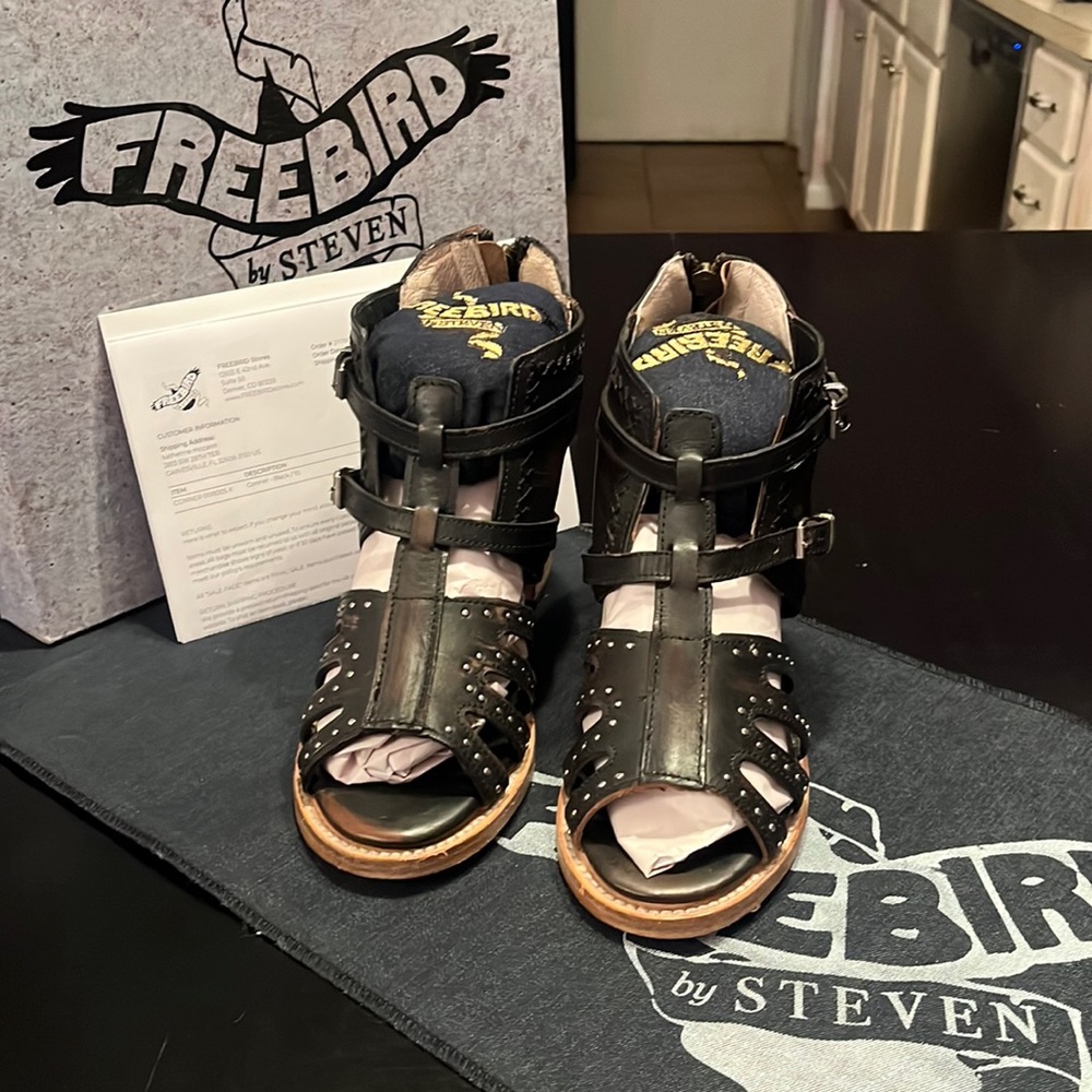 BNWT🦅FREEBIRD by STEVEN “CONNER” Blk Size 10🦅 FREE SHIPPING
